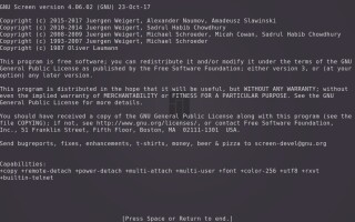 Команда screen в Linux